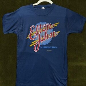 Vintage 1979 Elton John American Tour T-Shirt - Modern XS/Small